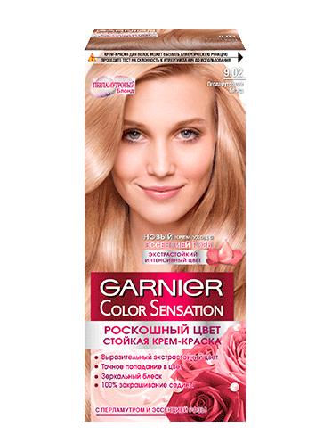 Краска для волос Garnier Color Sensation 9.02 Перламутровый блонд